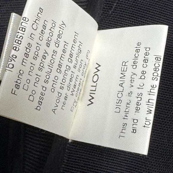 Willow Austrailian Brand Draped Sleeveless Silk Black Mini Dress RARE Sz 2 US - Picture 16 of 16